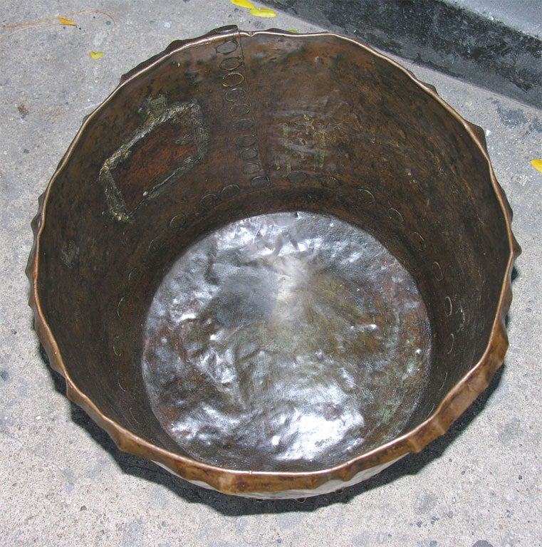 English 18th c. Copper Cauldron 4