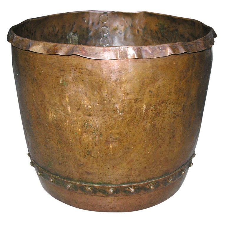 English 18th c. Copper Cauldron