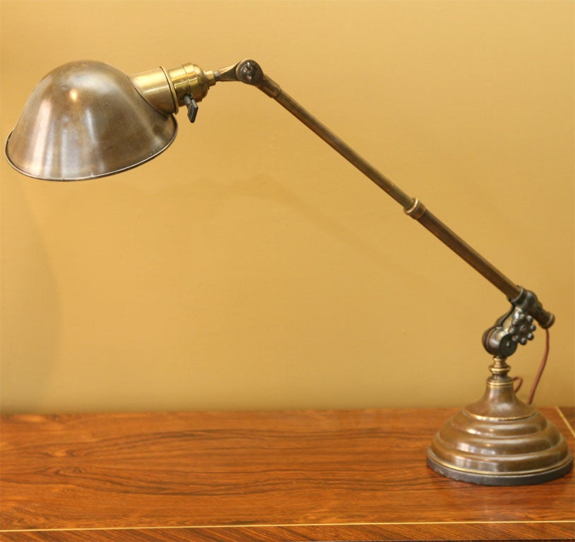 Machined Brass Telescoping Lamp at 1stDibs