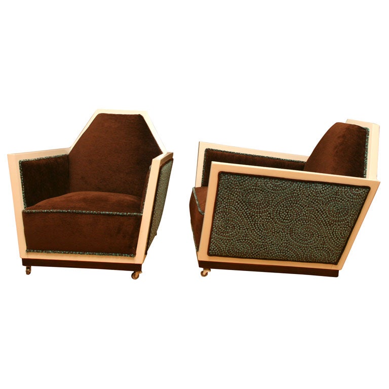 Pair of Club Chairs