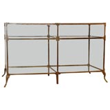 Glass & Brass Vitrine Display Case