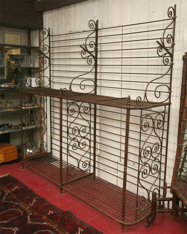 Vintage French Baker's Rack In Excellent Condition In Sheffield, MA