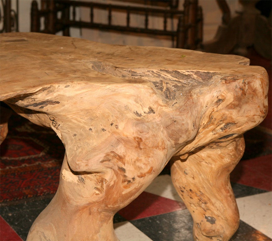 18th Century and Earlier NATURAL TREE ROOT TABLE