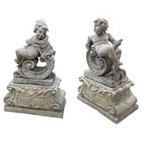 Used Pair of Outdoor Garden Statues