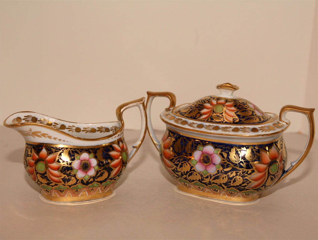 19th Century 19th C. Spode Hand Painted Imari Tea Set