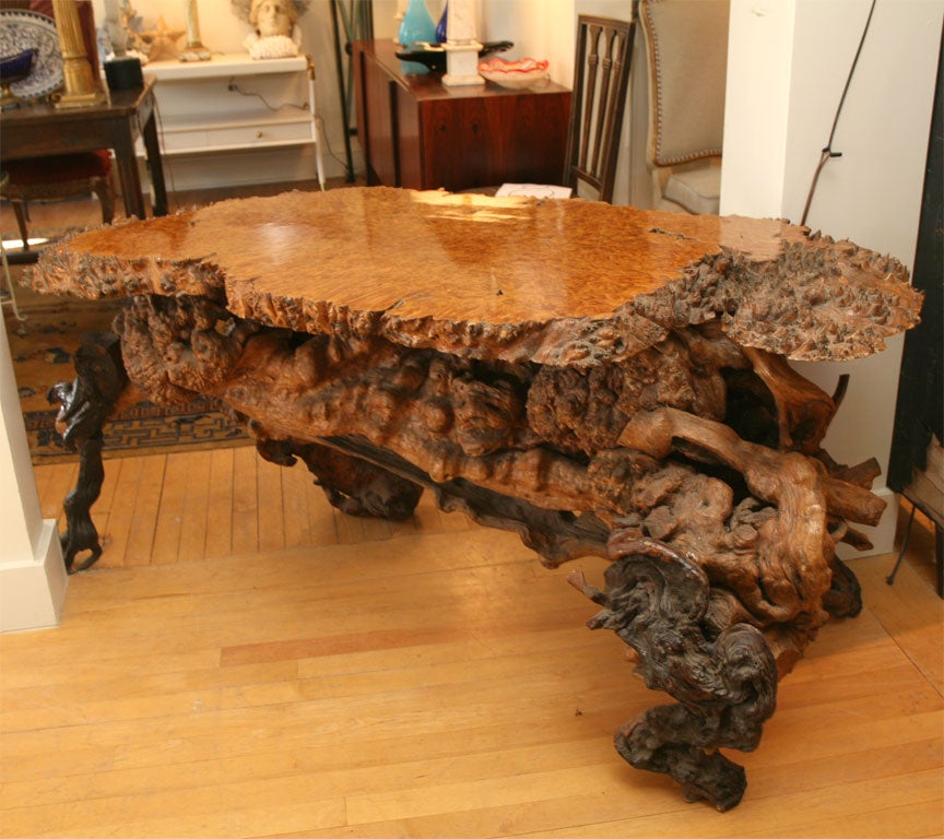 burl -root table-American