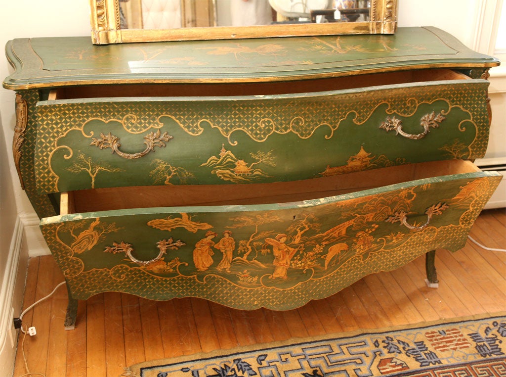 Wood French Chinoiserie Bombay Dresser For Sale