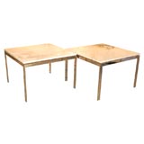 Pair of End Tables in the Style of Florence Knoll Pair of End Tables in the Style of Florence Knoll