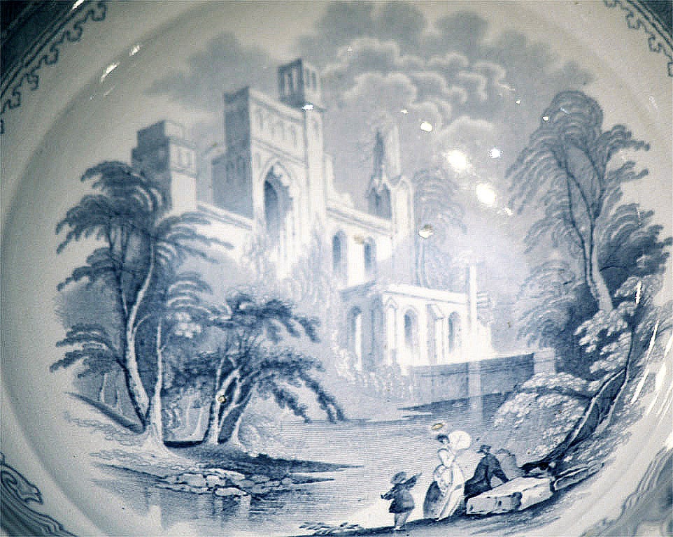 19th Century Staffordshire Bowl and Pitcher