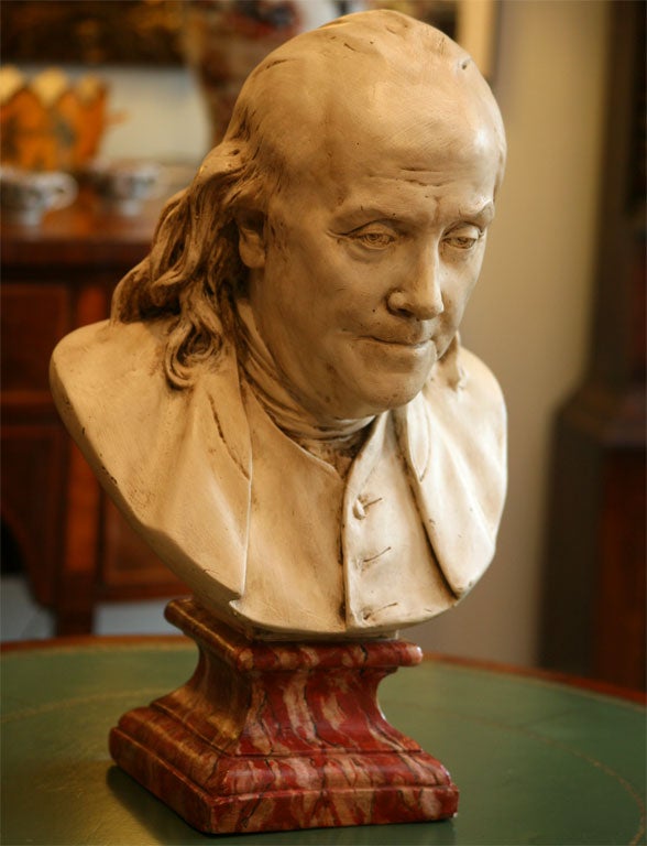 19th Century Bust of Benjamin Franklin