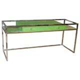 Vivid Green Modern Desk