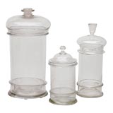 Antique Glass Apothecary Jars