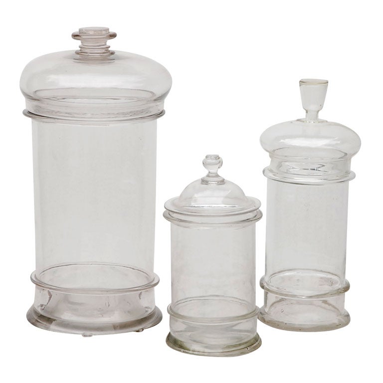 Antique Glass Apothecary Jars at 1stDibs