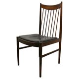 Set of 10 Arne Vodder Rosewood Spindle Back Dining Chairs