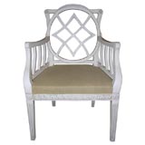 Contemporary Georgian Style Painted Armchair