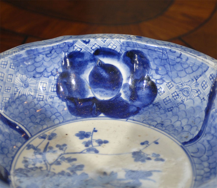Mid 19th C. Chinese Imari Lotus Bowl 1