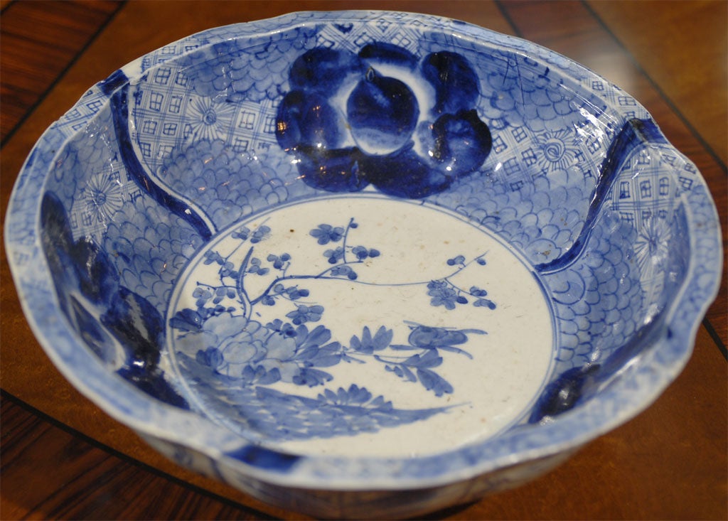 Mid 19th C. Chinese Imari Lotus Bowl 2