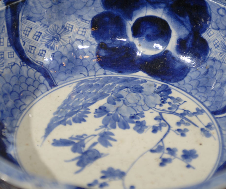 Mid 19th C. Chinese Imari Lotus Bowl 7