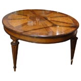 E.J. Victor elm & rosewood extending dining table