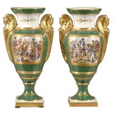 Pair of Old Paris Porcelain Vases