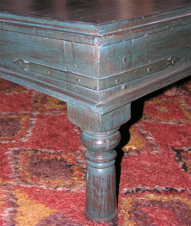 Green Painted Teak Day Bed