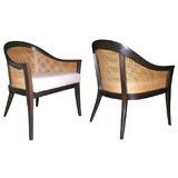 Pair of Elegant Lounge Chairs designed by Harvey Probber