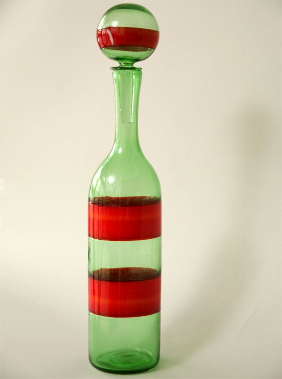 "A Fasce" Venini Bottle.