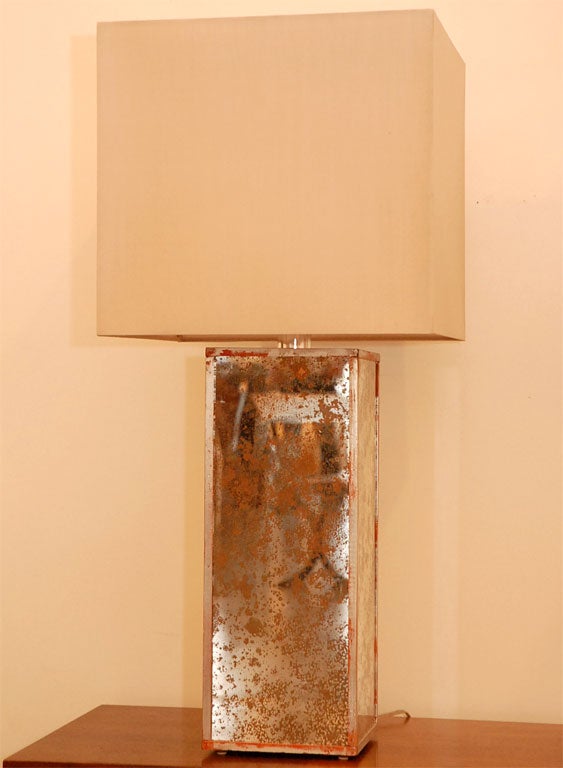 Pair of Mirrored Table Lamps