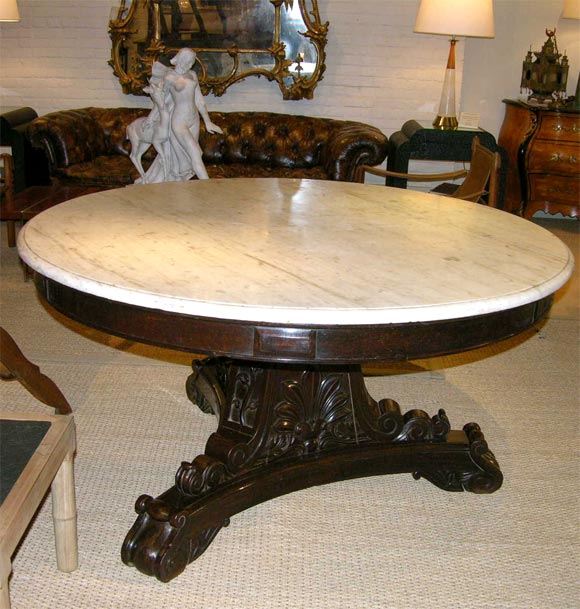 Anglo-Indian Ebonized Mahogany Center Table 3