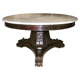 Anglo-Indian Ebonized Mahogany Center Table