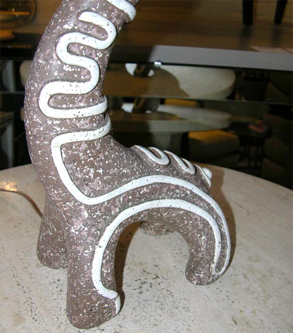 Giraffe lamp with glazed detail 2