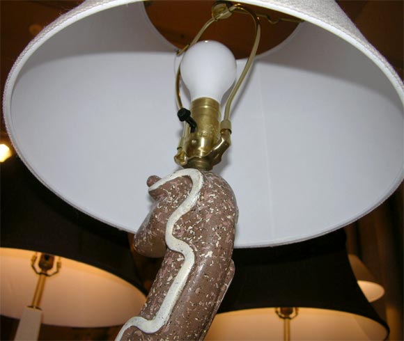 Giraffe lamp with glazed detail 4