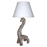 Giraffe lamp with glazed detail