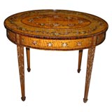 Hepplewhite Oval Satinwood Table, 18th c