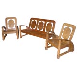 Antique Art Deco Set of Chairs