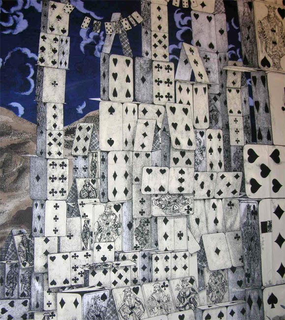 Citta' delle Carte Tapestry by Piero Fornasetti 4