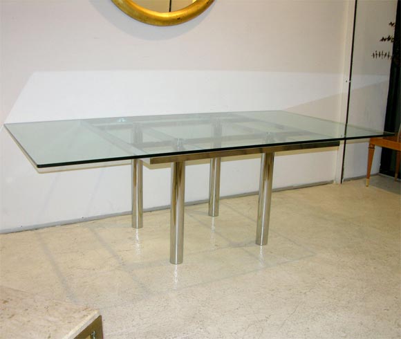 Tobia Scarpa Chrome Dining Table