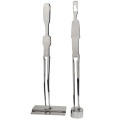 Two "Ritual" Chrome Sculptures by J. Schuyler 2