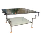 Two Tiered Glass Coffee Table