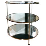 Mid-Century Three Tiered Round Table