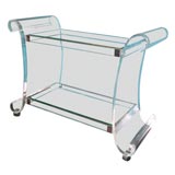 Vintage 1970
s Lucite Bar Cart