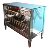 Pair of Custom Dressers with Framed Out Design Drawers
