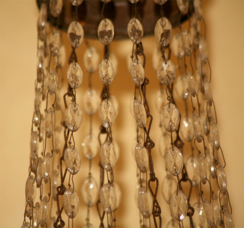 Gilded Bronze and Tole Fete Chandelier For Sale 1
