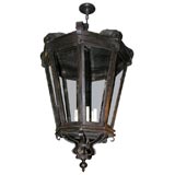 Large Wrought Iron Lantern