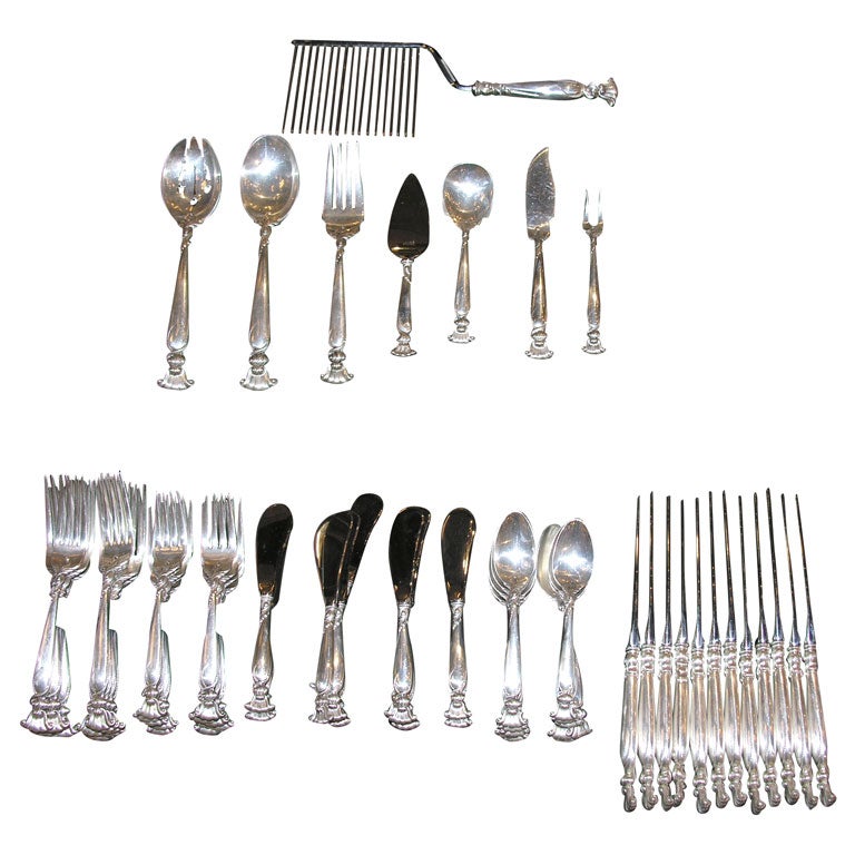Sterling Flatware Designed by William  S. Warren  for Wallace