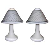 Pair of Italian Murano Glass Table Lamps