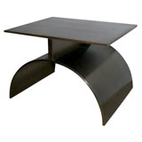 An Unusual Possible Custom-Made Bronze Architectonic Low Table..