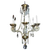 1940's Beaded Chandelier by Maison Bauges