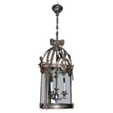 Caldwell Louis XVI style silver tole lantern