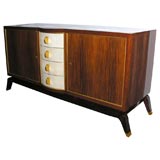 Rosewood & Shagreen Cabinet by HAENTGES Frès